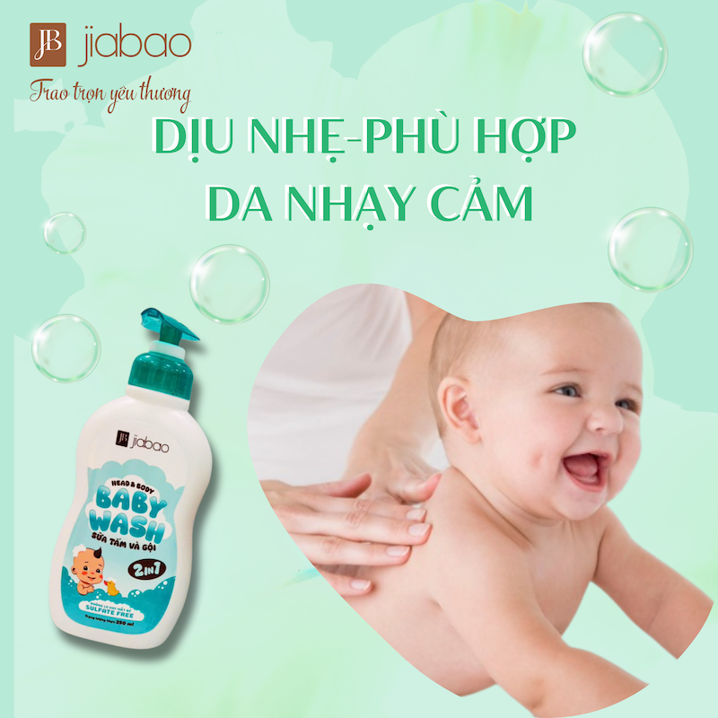 Sữa tắm gội Jiabao – Dịu nhẹ cho da nhạy cảm