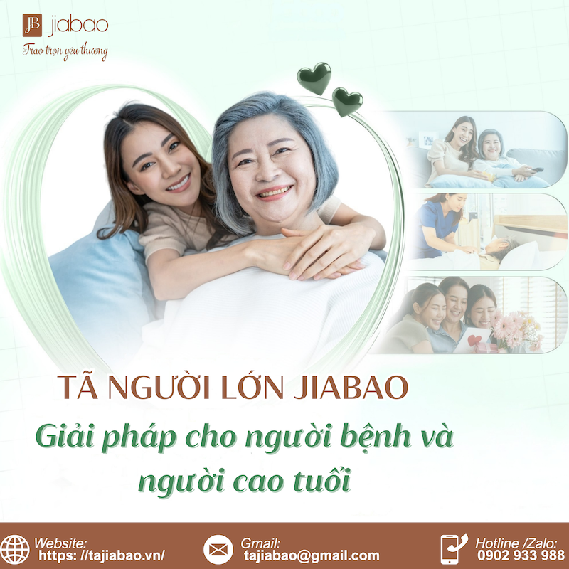 Tã nguời lớn Jiabao - Giải pháp cho người bệnh và người cao tuổi