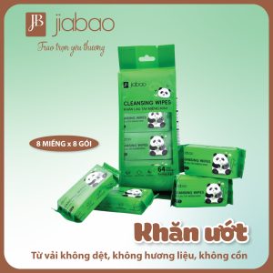 Khăn Ướt Jiabao Mini Xanh