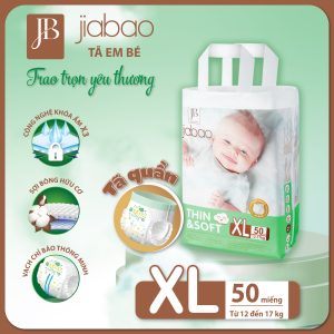 Tả Quần Em Bé Jiabao Công Nghệ Nhật Bản – Bịch 50 Miếng Size XL